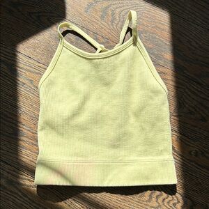 Gilly Hicks Vibrant Yellow Ribbed Tank Top